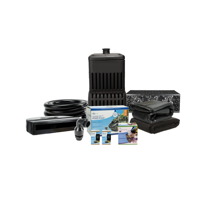 Medium Pondless Waterfall Kit - 5m Stream with 8,000lph-15,000lph adjustable flow pump