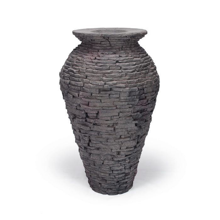 Stacked Slate Urns