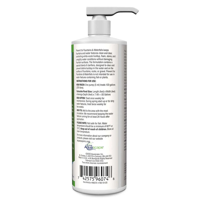 Prevent For Fountains & Waterfalls