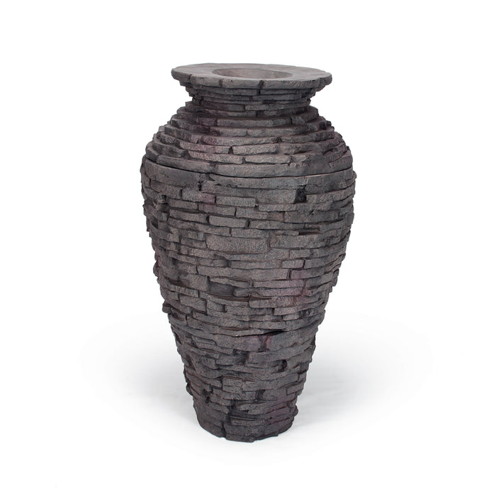 Stacked Slate Urns