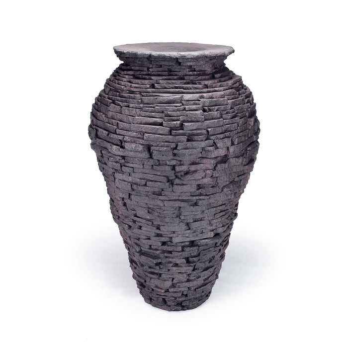 Stacked Slate Urns