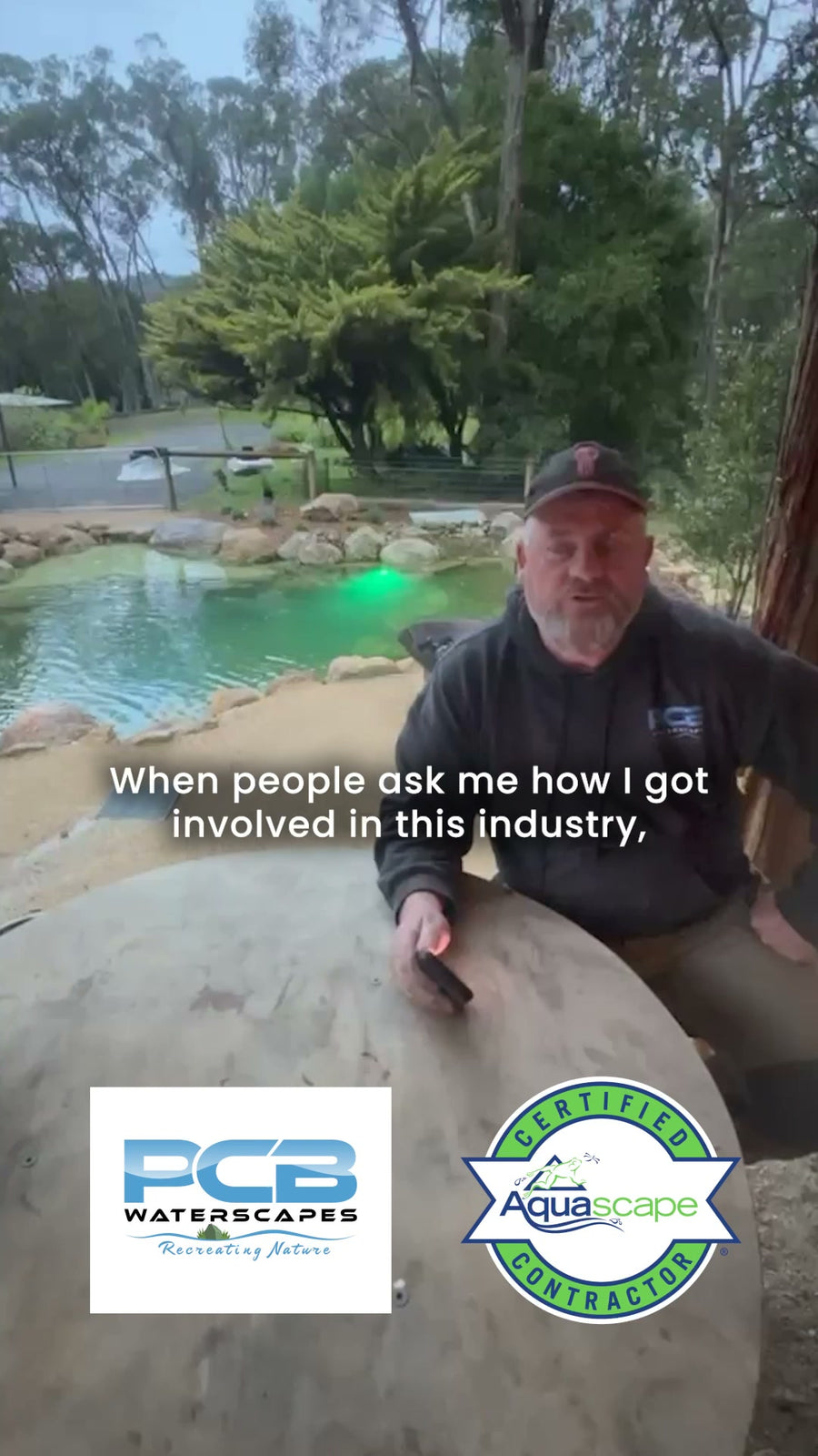 Certified Aquascape Contractor testimonial: PCB Waterscapes
