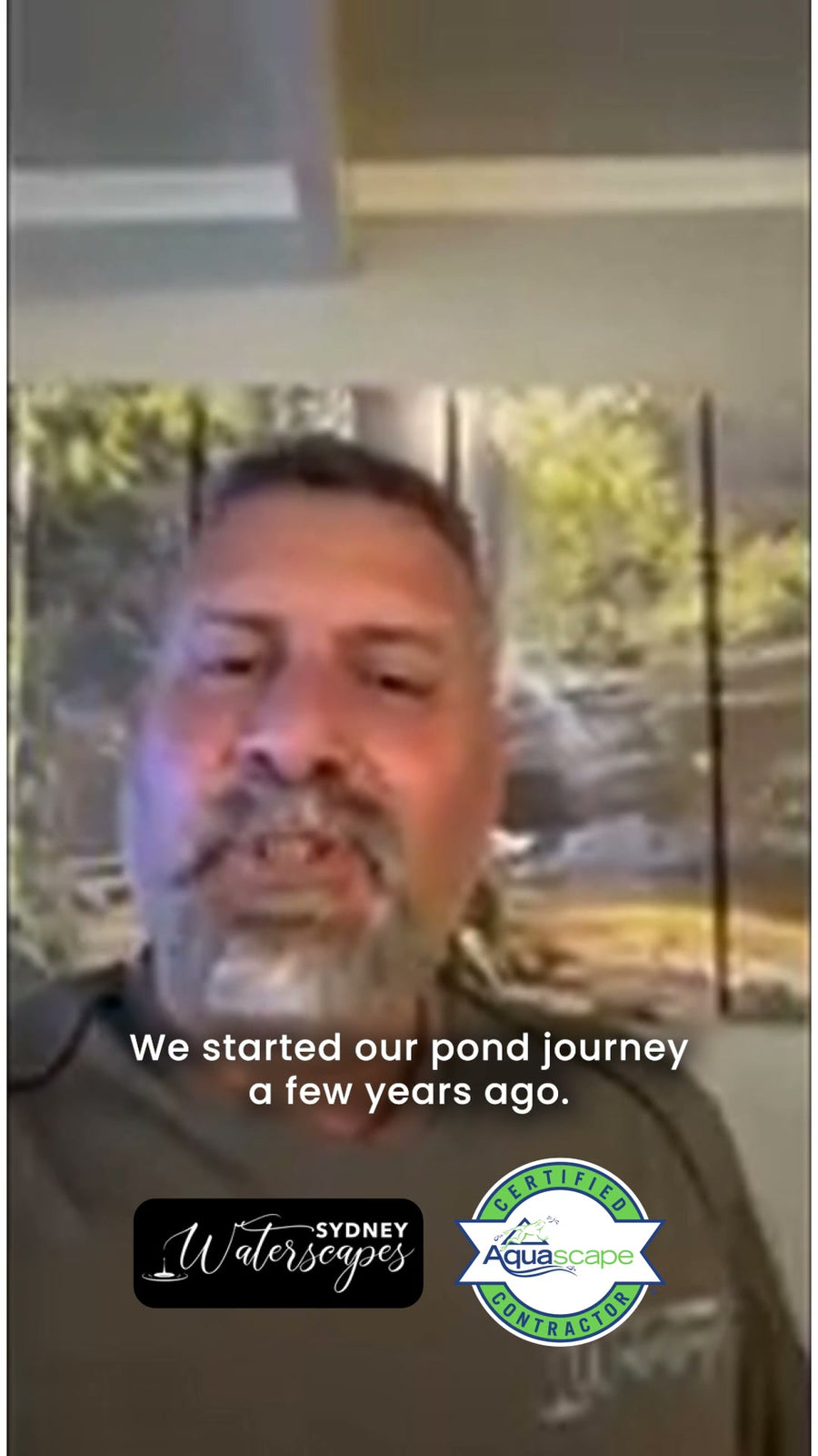 Certified Aquascape Contractor testimonial: Sydney Waterscapes